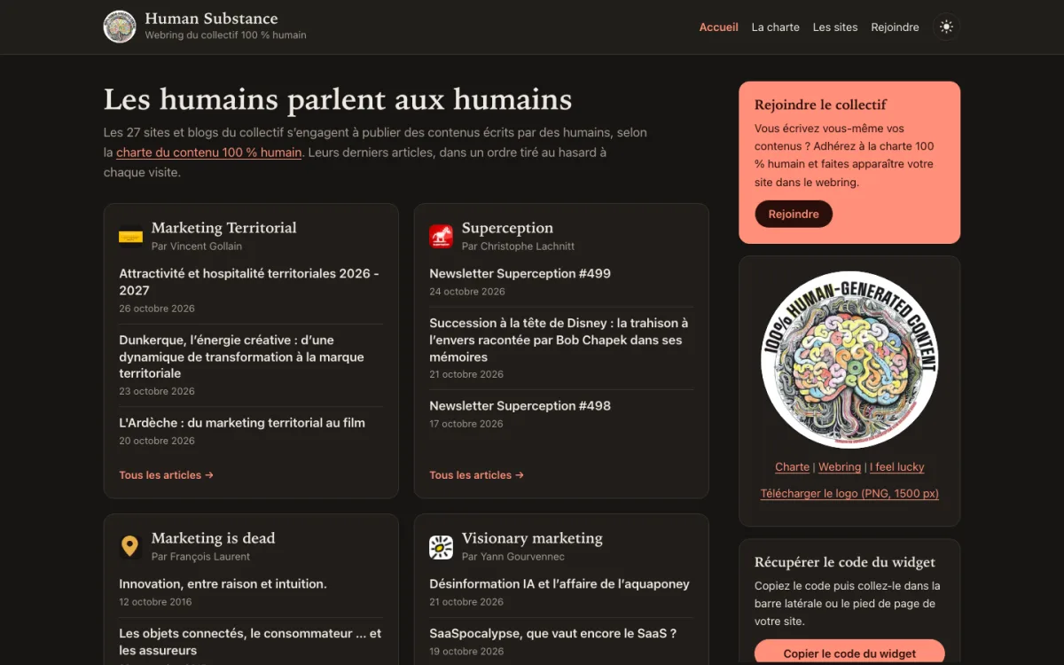 Home page of Human Substance