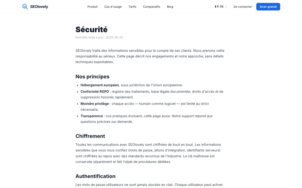 Security — SEOlovely