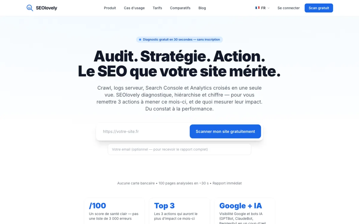 Today — home page of SEOlovely